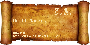 Brill Margit névjegykártya