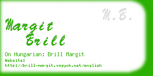 margit brill business card